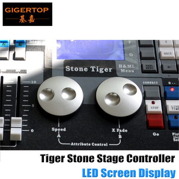 Flight case packing Stone Tiger DMX Controller with LCD Display Board Professional Stage Light DJ Controller 2048 PRO 90V-240V Peal Tiger