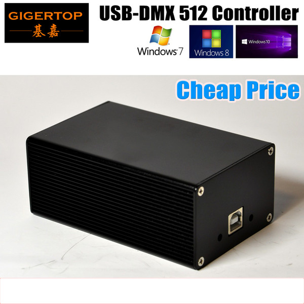 Cheap Price HD512 Stage Light Controller Box 3PIN DMX Out Socket USB Cable Computer Control System Support Many Software Quman DMX512 TP-D13