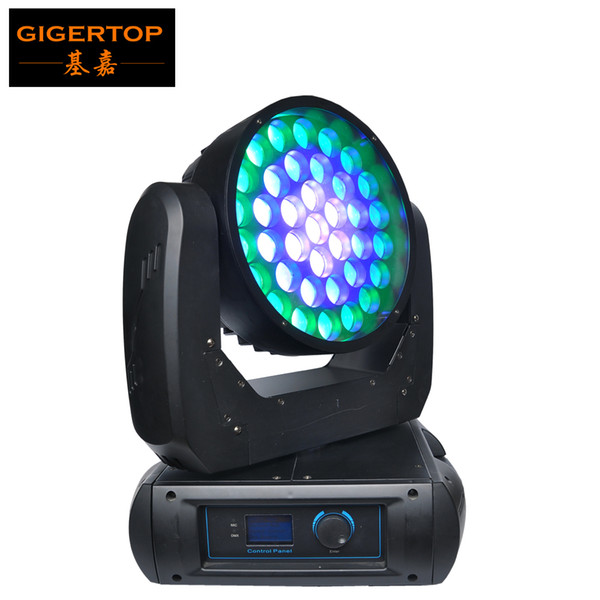 Manufacturer Direct Sell 37x12W Cree RGBW 4IN1 Led Moving Head Wash Zoom Light 500W DMX512 Control 22 Channels Super Smooth Wash TP-L675