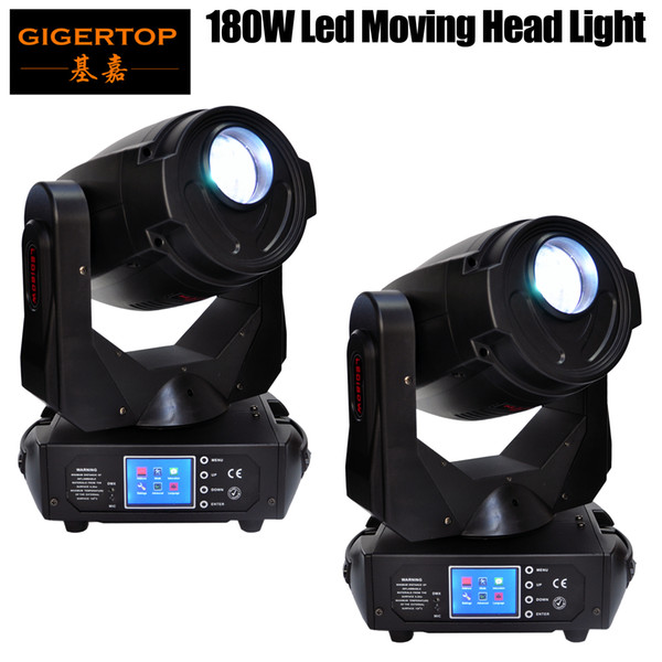 Freeshipping 2 Pack 180W Led Moving Head Light Pan 540/Tilt 270 Degree Frost Lens/3 Facet Prism/5 Facet Prism CE ROHS High Power TP-L680