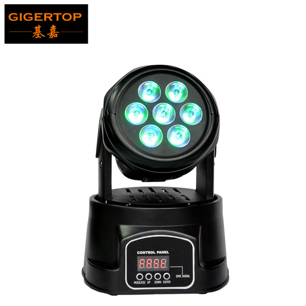 Cost-effective Mini LED Moving Head Cree High Brightness 7x10W 4in1 RGBW Leds Wash Effect Low Noise Stage Moving Head CE