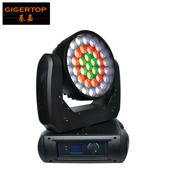 Factory Direct Selling 500W Led Moving Head 37x12W Cree RGBW 4IN1 Leds DMX512 Smooth Wash Zoom Effect Light CE Certificate