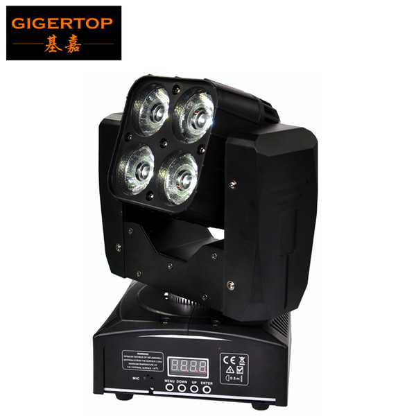 Freeshipping Sample 60W Mini Led Moving Head Light 4x15W RGBW 4IN1 American DJ Equipment DMX 4/12CH Christmas Party Decoration TP-L665