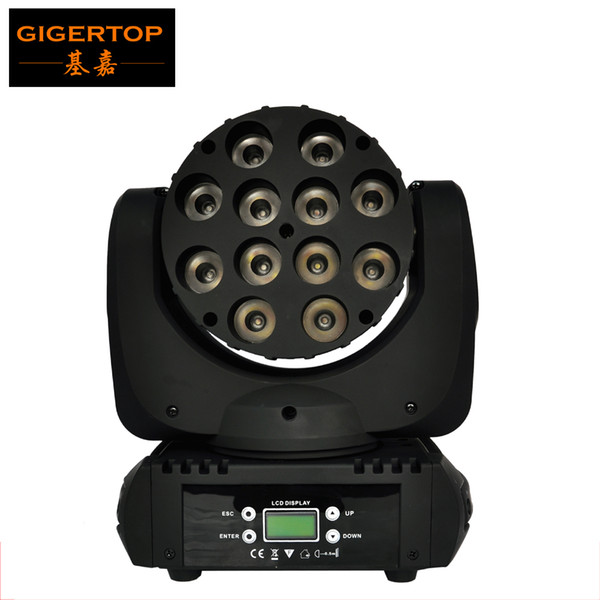 New Arrival 12x12W Led Moving Beam Light Cree RGBW 4in1 Leds 15 DMX Channels Low Noise IP20 Moving Head CE