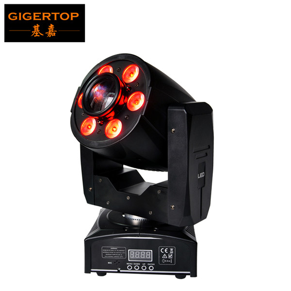 TIPTOP New Design 1x30W Led Spot+6x8W Wash Led Moving Head Light Mini Size 95W Gobo Washer 2in1 DMX512 Control 4/8CH Manual Zoom