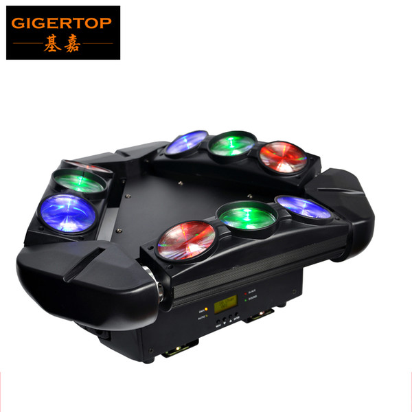 New Design LED 9-eye Spider Moving Head 9x10w Cree RGBW Leds Endless Rotating Magnificent Beam Effect Moving Head CE