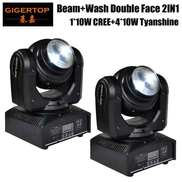 Freeshipping 2pcs/lot Mini 70W Two-sided led beam wash moving head light RGBW endless rotation DMX 17/23 Chs 10W 40W Tianxin 90V-240V