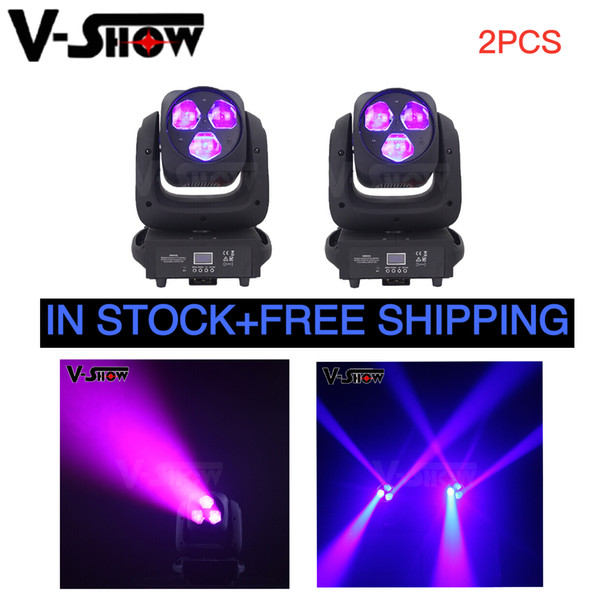 2pcs 3x40w rgbw led beam wash zoom moving head zoom light dmx control dj disco light for stage and bar