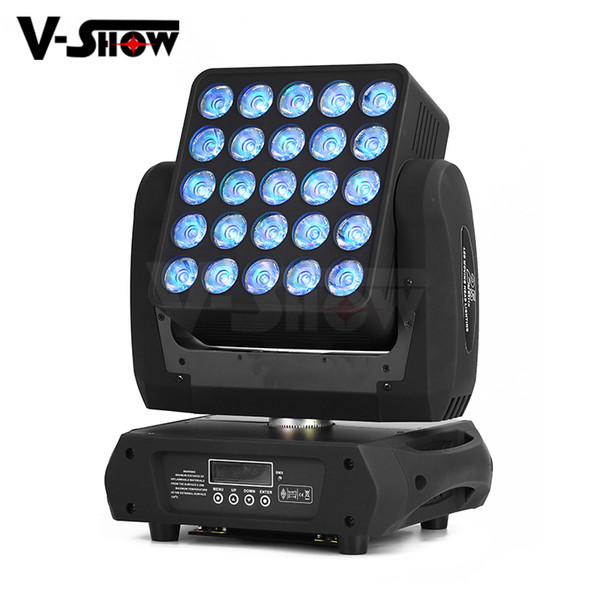 1pc free shipping 25x12w RGBW matrix led moving head stage light for dj disco,bar and wedding