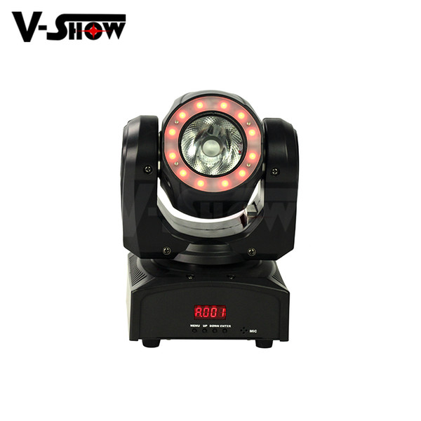 2pcs/lot 60W Moving Head Light With Halo Effect Mini Led Beam Stage Light Dmx Control Dj Light For Club Church Wedding