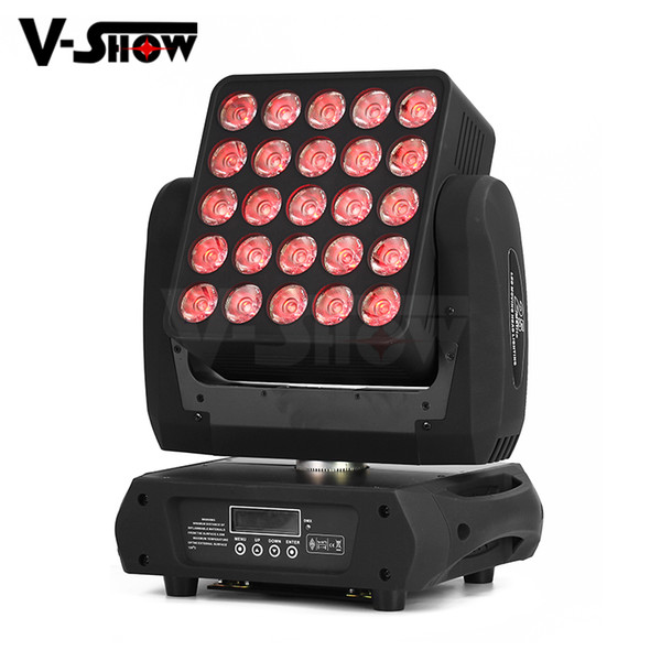 free shipping 25x12w RGBW matrix led moving head stage light for dj disco,bar and wedding