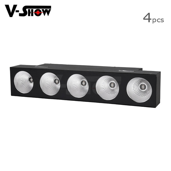 4pcs free shipping 5dot RGBW led matrix beam wall washer bar dmx stage light with removement frost filter for dj lighting