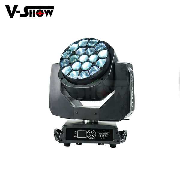 Free shipping DMX512 LED BEAM Moving Head Bee Eyes for 19 X 15W rgbw 4 in 1 LED B-Eye Stage Light