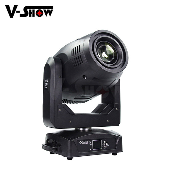 2pc 200W Moving head Spot Led with zoom effect dmx control 3 facet prism dj stage light for wedding theater disco