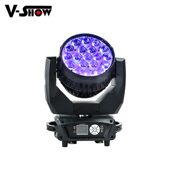 4pcs AURA 19x15w RGBW Led Moving Head Beam Wash with Zoom Function And Backlight For Dj Disco,Bar And Nightclub