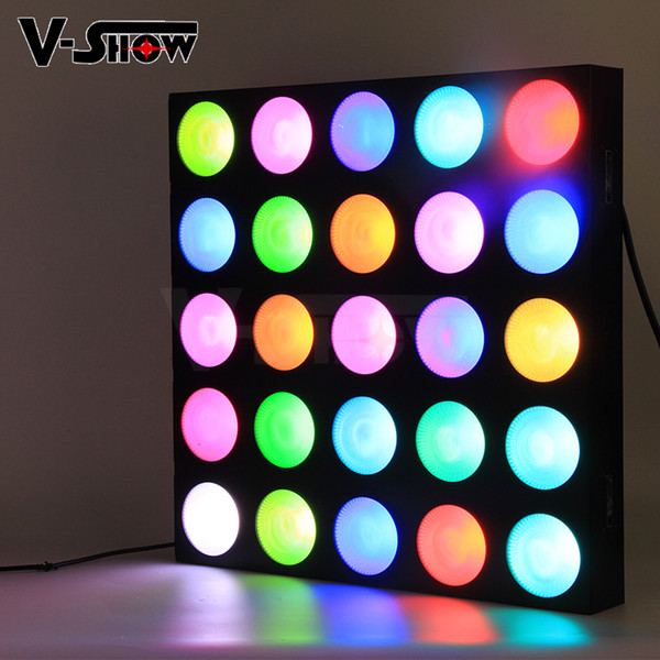 Free shipping 2pcs matrix led 5x5 RGBW led beam matrix individual contorl dmx stage light for dj disco