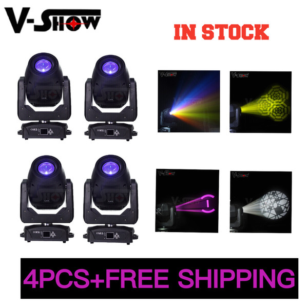 Hot sale 4pcs 200W Moving Head Light Led Beam Spot Wash 3in1 Stage Light Dmx Dj stage Light For Bar Club disco party