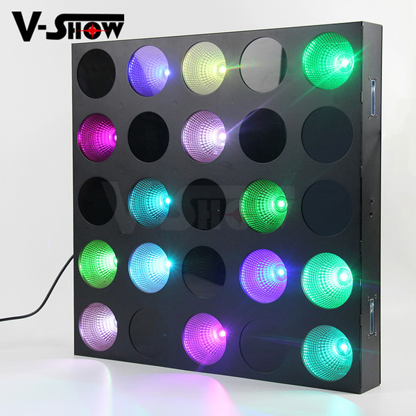 free shipping 1pc 25 dot RGBW led beam matrix individual contorl dmx stage light for dj disco and bar