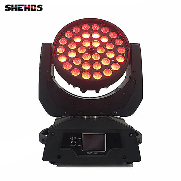 LED Moving Head Wash Light LED Zoom Wash 36x12W RGBW Color DMX Stage Moving Heads Wash Touch Screen