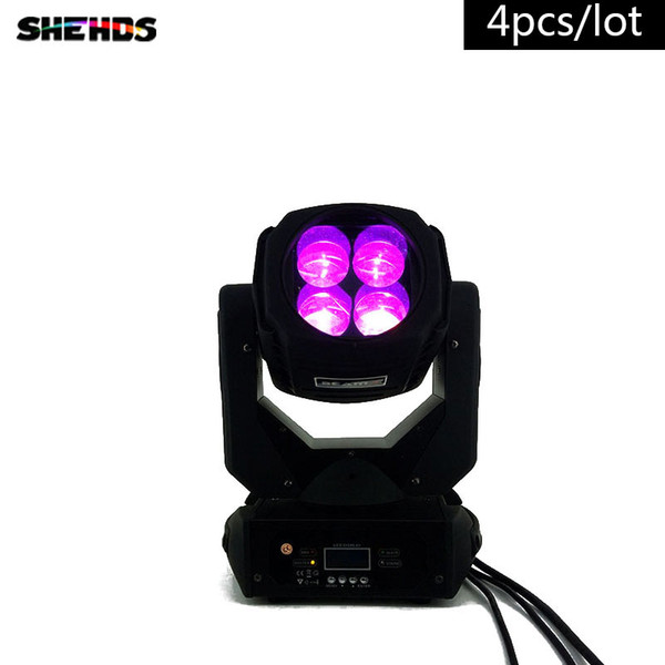 4PCS/LOT LED 4x25W Super Beam Moving Head LED Beam Light perfect Effect Light for DJ Disco Party Lighting