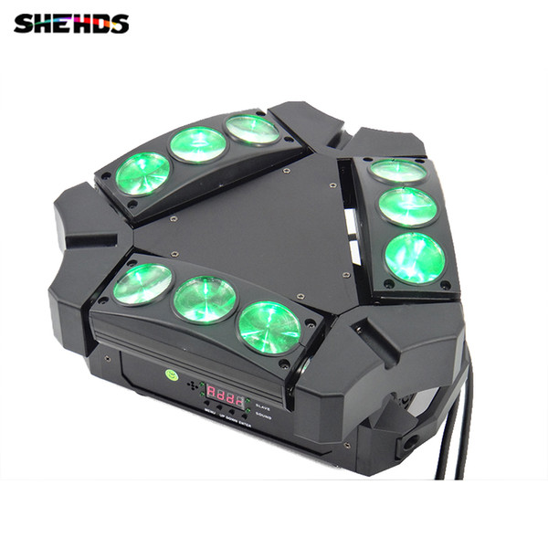 New Arrival CREE MINI LED 9x10W Led Spider Light RGBW 16/48CH DMX Stage Lights Dj Led Spider Moving Head Beam Light