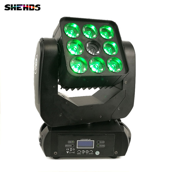 DJ Equipment 9x12W LED Matrix DMX512 Beam Moving Head For Wedding decoration Christmas for home Led Lamp Disco Stage