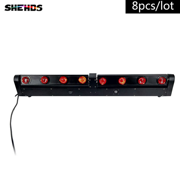 8PCS/LOT Free Shipping LED Bar Beam 8x12W RGBW Quad Moving Head LED Stage Light Fast Shipping