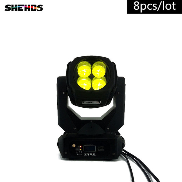 8PCS/LOT LED 4x25W Super Beam Moving Head LED Beam Light perfect Effect Light for DJ Disco Party Lighting