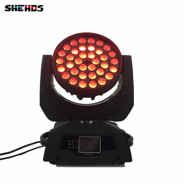 LED Moving Head Wash Light LED Zoom Wash 36x12W RGBW Color DMX Stage Moving Heads Wash Touch Screen