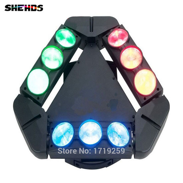 New Arrival CREE 9x10W Led Spider Light RGBW 9/43CH DMX Stage Lights Dj Led Spider Moving Head Beam Light