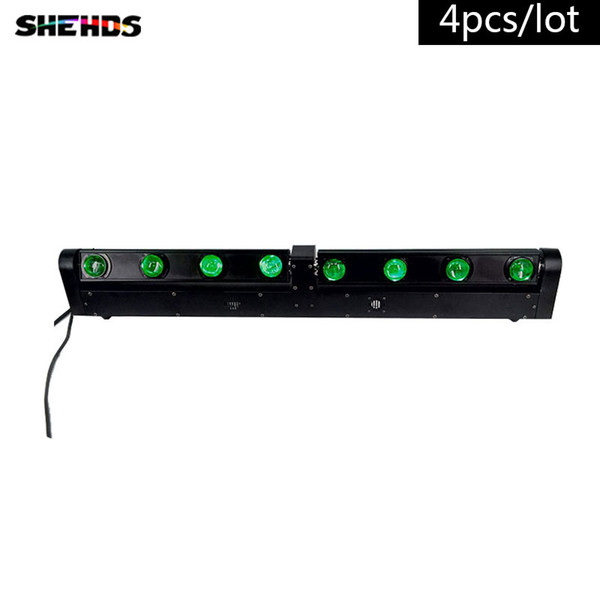 4PCS/LOT Free Shipping LED Bar Beam 8x12W RGBW Quad Moving Head LED Stage Light Fast Shipping