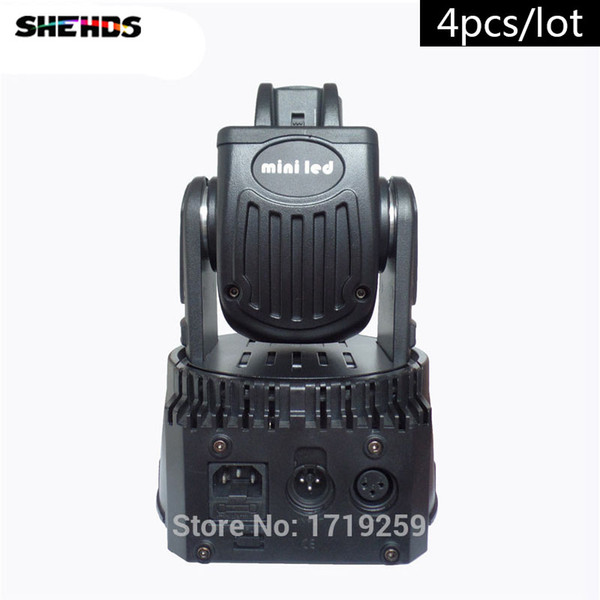 4pcs/lot Free Shpping LED RGB 15W DJ Mini LED Spot/Gobos Moving Head Stage Light DMX 5/13 Channels Fast Shipping