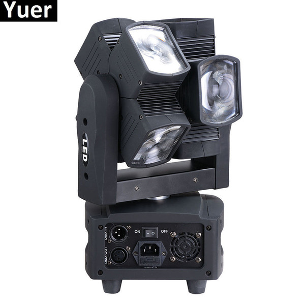 Newest8X10W RGBW 4IN1 Moving Head Beam Light For Disco DJ Party Wedding Bar Led Lamp Stage Effect Lights Double Beam Moving Head