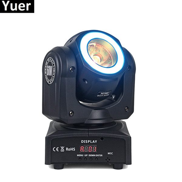 Mini LED 60W Moving Head Beam Lights Stage Dj Lamp LED Effect Lights RGBW & Mixed DMX For Professional KTV DJ Disco Nightclubs