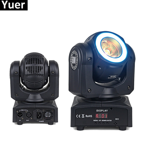 8Pcs/Lot Mini LED 60W Moving Head Beam Lights Stage Dj Lamp LED Effect Lights RGBW & Mixed DMX For Professional KTV DJ Disco