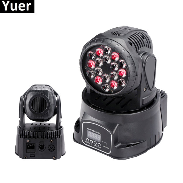 4Pcs/Lot LED Moving Head Light 18x3W RGB 3IN1 Laser Stage Lighting DMX512 Operation For Professional Stage DJ Disco Equipment