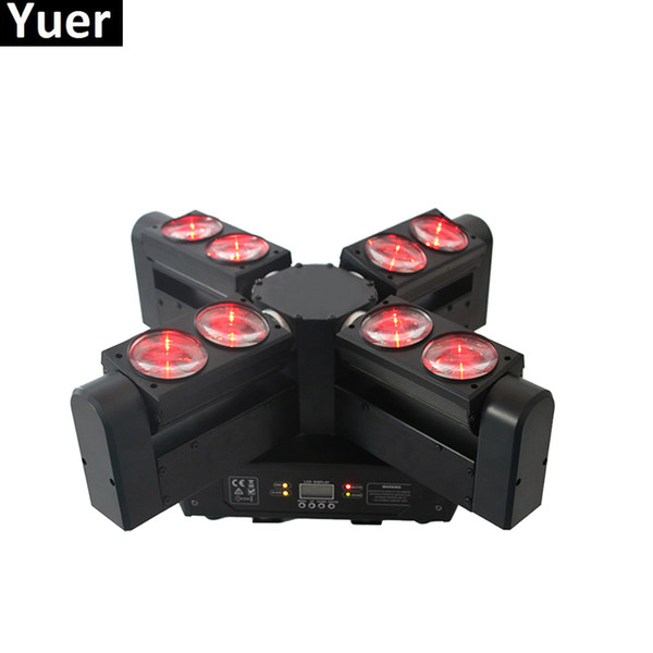 LED Beam 8x12W RGBW 4IN1 Moving Head Lighting LED beam Stage Effect Light LED Party Laser Disoc DJ Beam Moving Head Lights