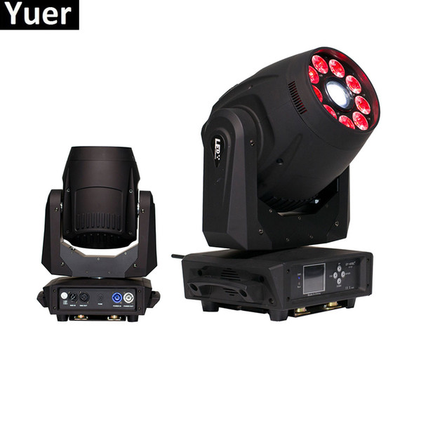 2Pcs/Lot 120W Spot Moving Head 9x12W RGBWA+UV 6IN1 LEDs Moving Head Lights Stage Lamp For DJ Disco Party Night Light equipment