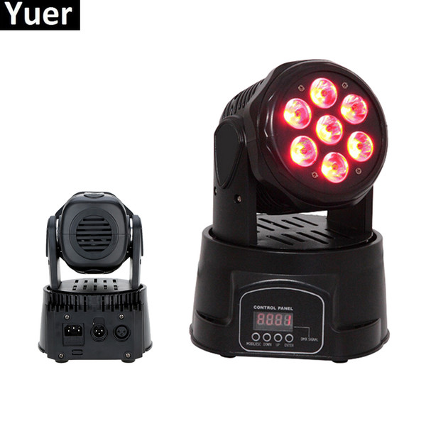 4Pcs/Lot Moving Head LED Wash Stage Lighting 7x10W RGBW 4IN1 Professional DMX512 For Disco DJ Music Party KTV Nightclub Lights