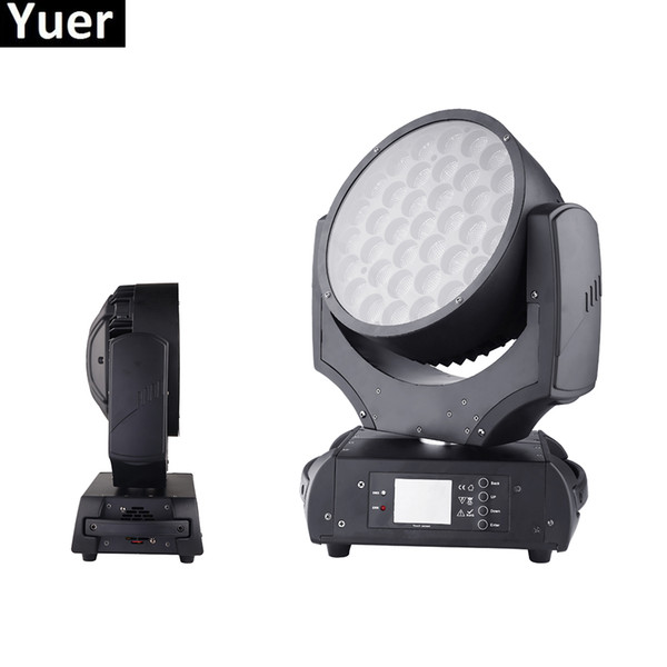 New 2XLot LED 37X15W RGBW 4IN1 LED Moving Head Wash Lights Effect Light fixture for DJ Party Disco Nightclub Bar Stage Light