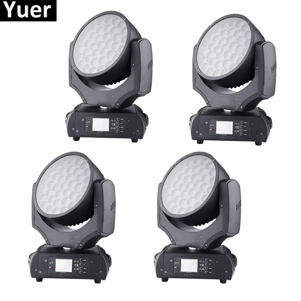 4XLot 37x15W Wash Moving Head lights RGBM 4IN1 LED Moving Head Lights Professional Dj DMX Stage Lighting DJ Equipment