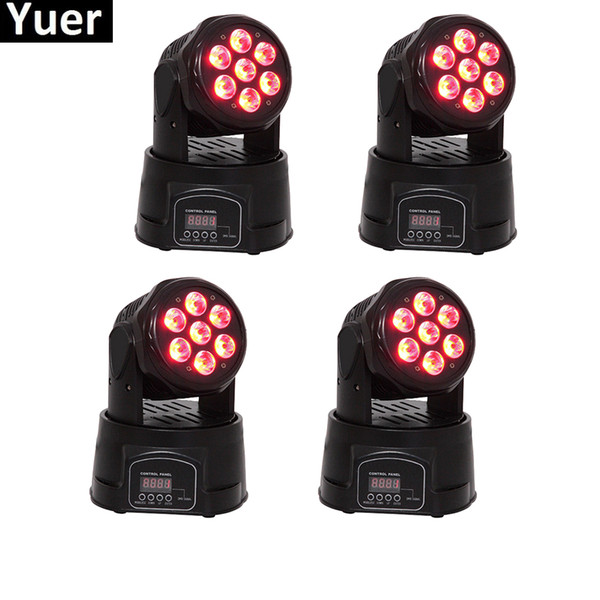 Floor Price 8Pcs/Lot 7X10W LED RGBW 4IN1 Moving Head Stage Light DMX512 Professional For Party Disco DJ Wash Stage Effect Light