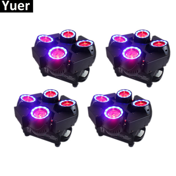 8Pcs/Lot NEW Infinite Rotatinge 4 Heads 60W Moving Head Lights LED RGBW 4IN1 Beam Stage Lighting For Disco Dj Christmas Party