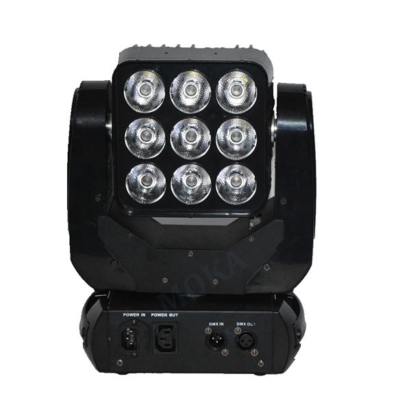 Moka MK-M25 Led Lights Matrix 3x3 10W RGBW 4 in 1 Moving Head Led Stage Party