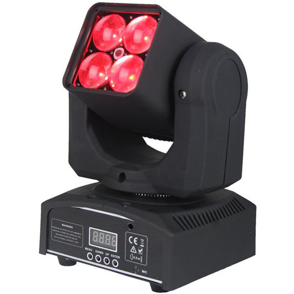 4PCS/Lot Hot Sale Mini 4X10W RGBW 4in1 Zoom Wash LED Moving Head Light DMX512 DJ Light