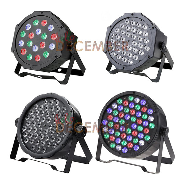 RGB 3 in 1 RGBW 4 in 1 DMX512 LED PAR Lights 18 LEDs*3W 36 LEDs*3W 54 LEDs*3W LED Stage Light