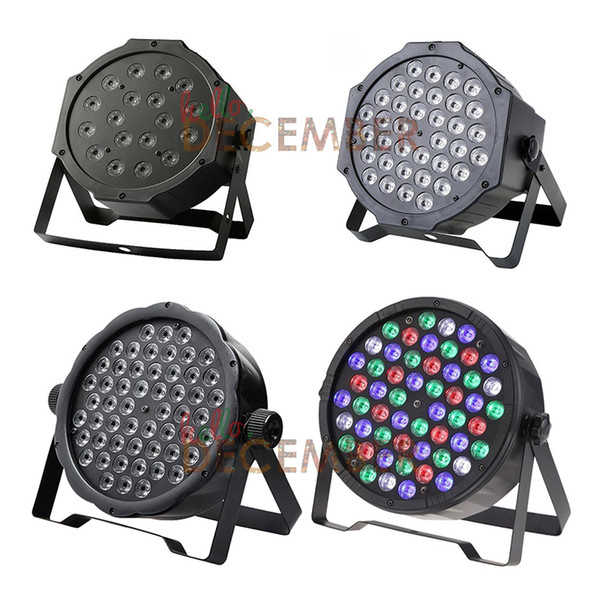 18 / 36 / 54 LEDs DMX512 LED PAR Lights 18*3W 36*3W 54*3W RGB RGBW Color Mixing LED Stage Light