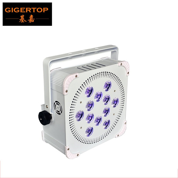 LED 12x18W Wireless Battery Par Light High Quality RGBWA+UV 6in1 Color Leds Slim Body Digital LED Display Stage Light CE