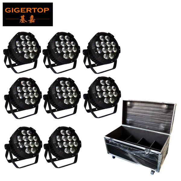 4in1/6in1/8in1 China Hard Case Packing 12 18W TIPTOP Waterproof Led Par Light 180W Thick Housing Christmas Lighting Wall Washer