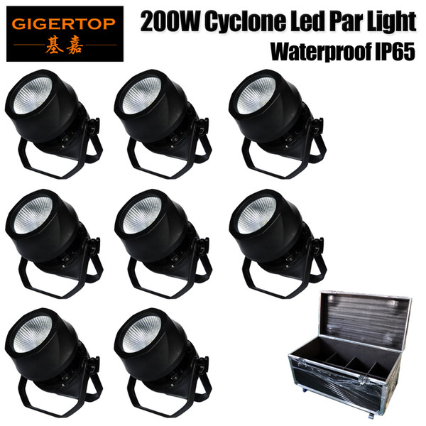 8IN1 Flight Case UpLight Led Par Light Waterproof 200W Stage Lighting DMX512 Signal Control Par Cans for Party Club, Dj, Disco Christmas Led